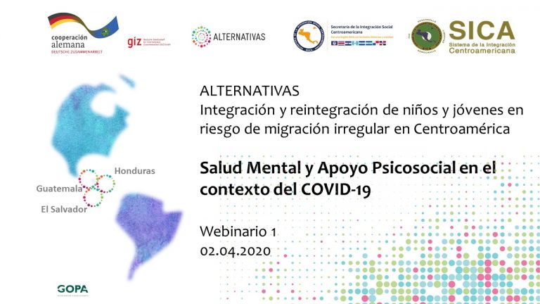 ALTERNATIVAS organiza webinarios de apoyo psicosocial en el marco de la crisis del COVID-19